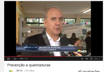 Assista a entrevista do Dr. Mauricio Pereima sobre Queimaduras